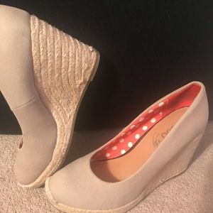 BOGO 1/2 OFF: Wedge shoes Tan